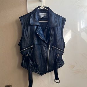 *Indie Sleaze* Women’s 80s Lambskin Motorcycle Vest